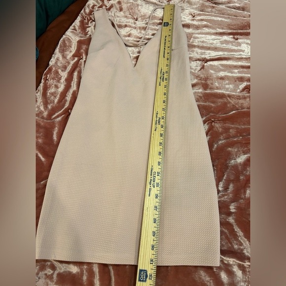 Large Light Pink Strappy fitted‎ stretchy bodycon  Mini Dress Sexy Date night - Picture 4 of 9